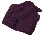 Iba & Isba Women's Plain Crinkled Scarves, Stoles, Hijabs (76 x 36 inch) (Dark Purple)