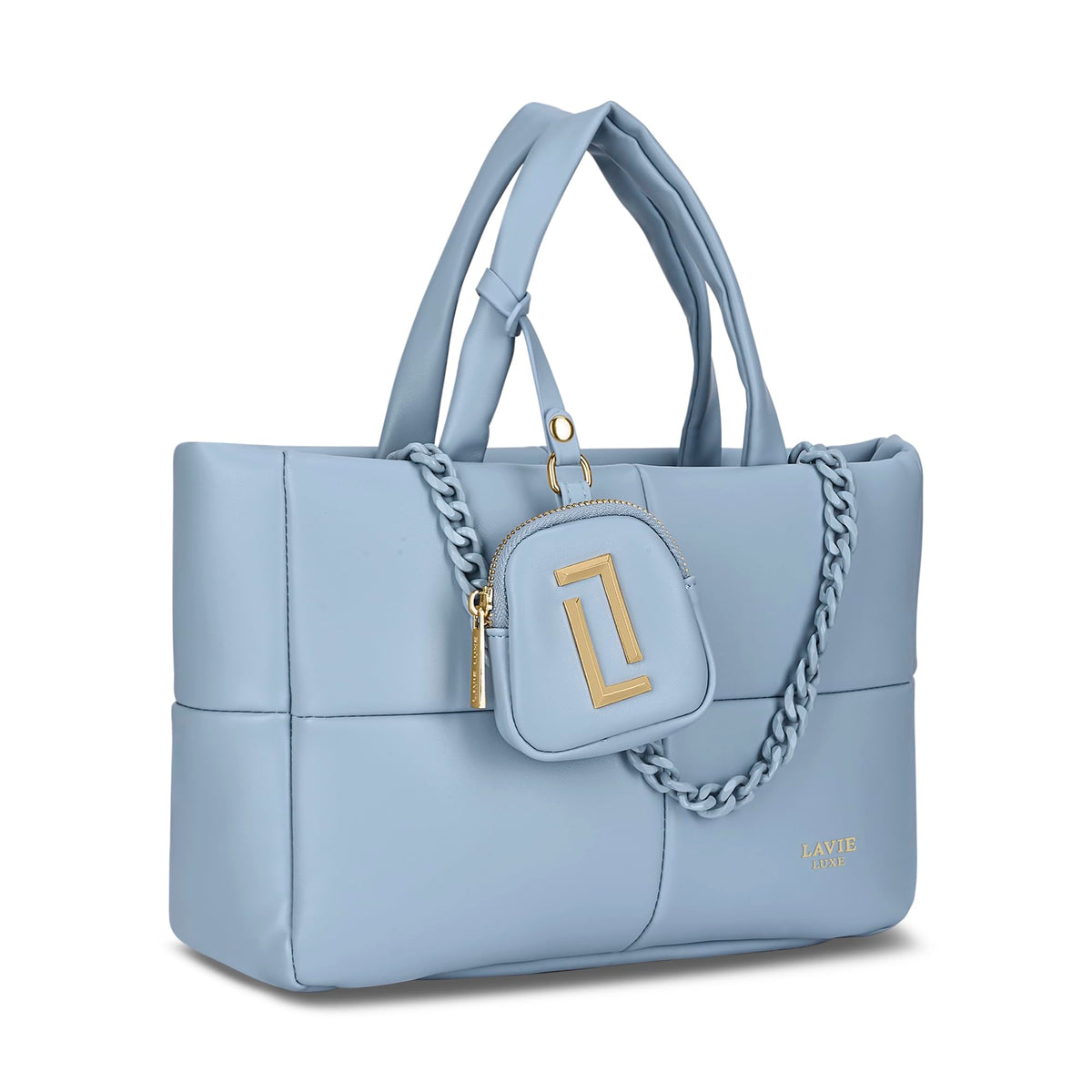Lavie Luxe Women's Puff Tote Handbag | Tote Bag for Work | Ladies Purse | Stylish Shoulder Bag | Gift for Women
