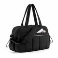 LITTLE CURIOUS Tote Bag for Women Office Use | Puffer Tote Bags for Women | Quilted Bag & Office Bag for Girls | Puffy Tote Bag for Woman (Black)