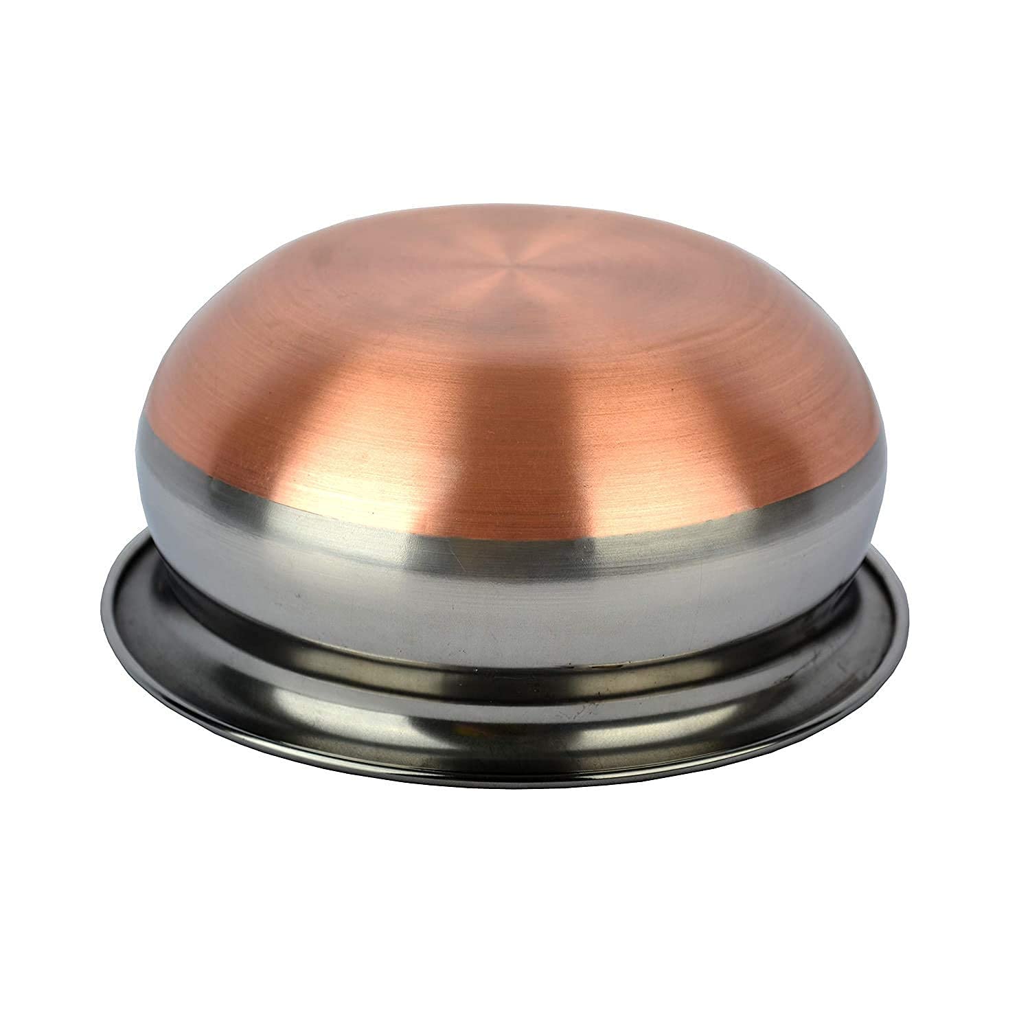 KC Stainless Steel Copper Bottom Kitchen Serving, Cooking Bowl | Handi Set 5-Pieces | Biryani Handi
