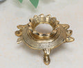 ARTVARKO Pure Brass Shankh Stand with Tortoise Conch Holder for Home Office Temple Prosperity (LxBxH-11x9x5 cm)