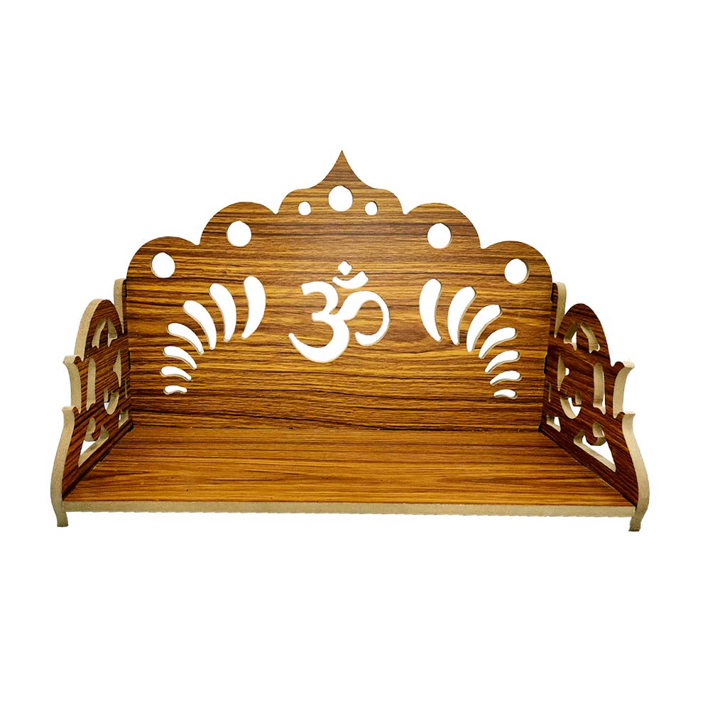 DEEP PRINT Wooden Home Temple Wall Hanging 12 X 8.5 X 6 Inch