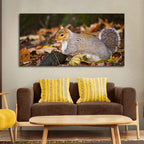 VIBECRAFTS Canvas Paintings for Living Room Drawing Room Squirrel In The Forest Canvas Wall Painting Fitted with Wooden Frame for Home | Office | Gift (PTVCH_2325)