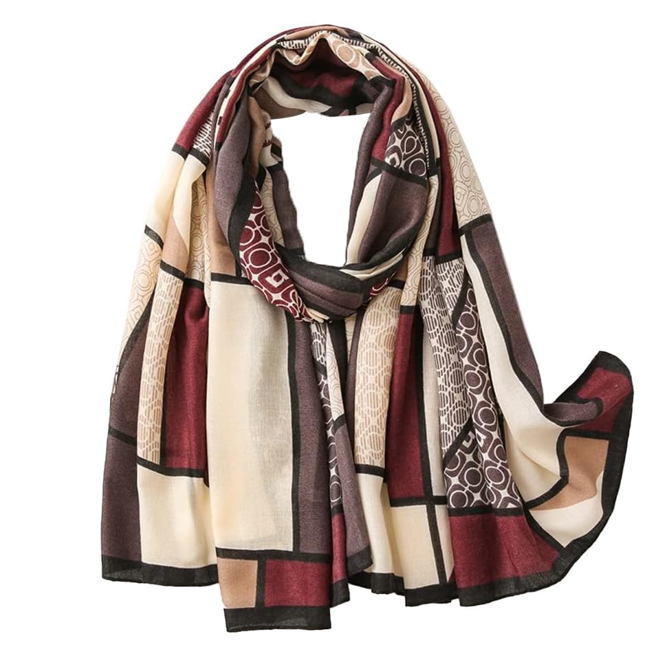 ICW Women Printed Cotton Scarf Stoles Shawl Dupatta (85 x 180 cm) (MULTICOLOURED)