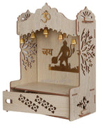 HOMEWEY DECOR Handcrafted Wooden Home Temple for Wall Mount | Premium Pooja Mandir with Strong Support for Heavy Idols | Luxurious Finish Wooden Mandir for Home, Office & Prayer Room (Style 3)