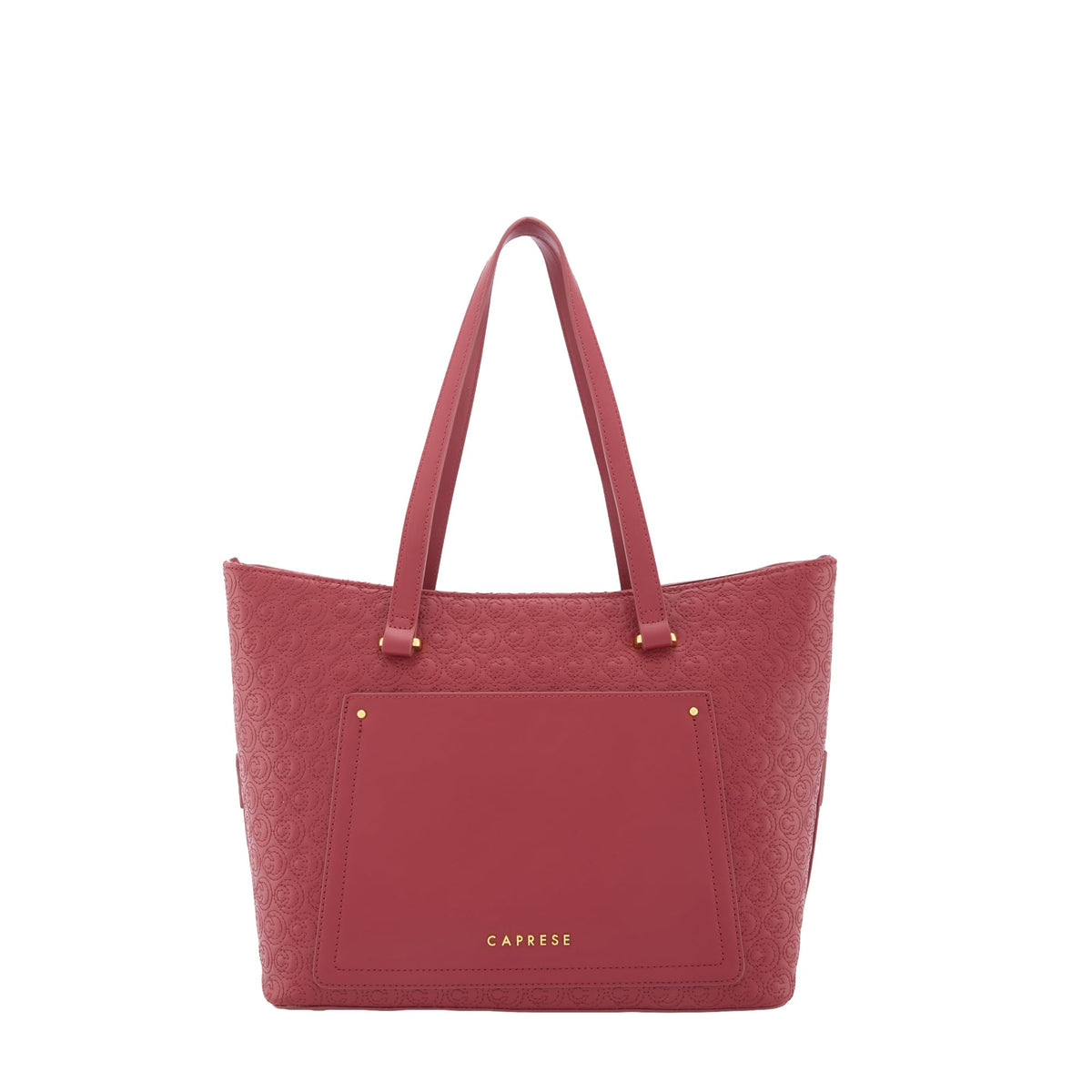 Caprese Rain Large Tote Bag for Women | Stylish, Durable, Multi-Compartment Design for Work, Travel, Shopping | Large Capacity, Comfortable Straps, Ideal for 15 Laptop & Essentials (Cherry Lacquer)