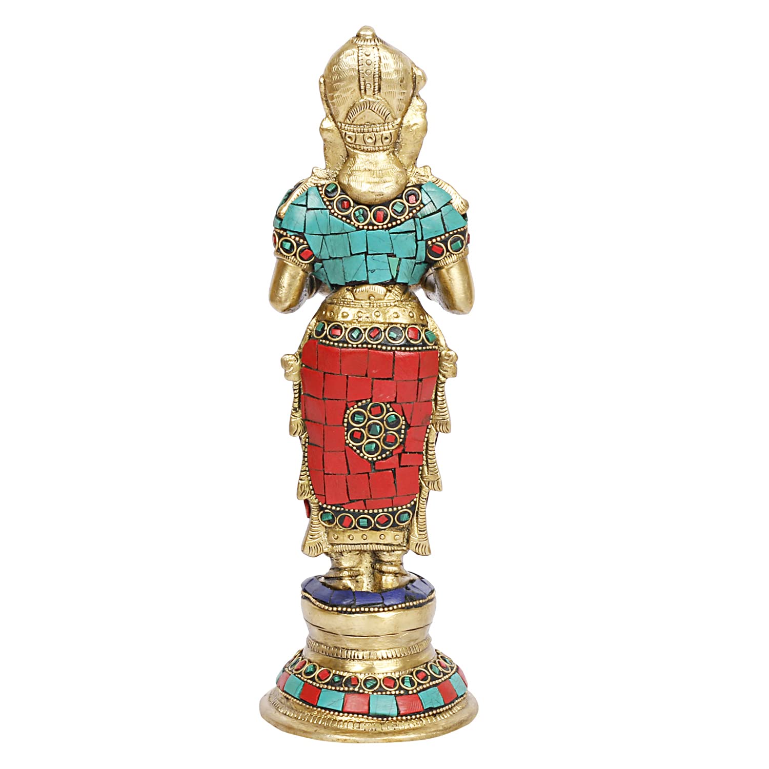 Artvarko Brass Laxmi Vilakku Diya Welcome Lady Deepluxmi Puja Decorations Indian Diwali Oil Lamp Pooja Light Mandir Home Decor Lamps Decorative Wicks Diyas 9 Inch