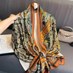 SWANKY Silk Stoles For Women Stylish Latest, Scarf for ladies & Girls, Head Neck Scarves, duppatta for girls (Multi 2)