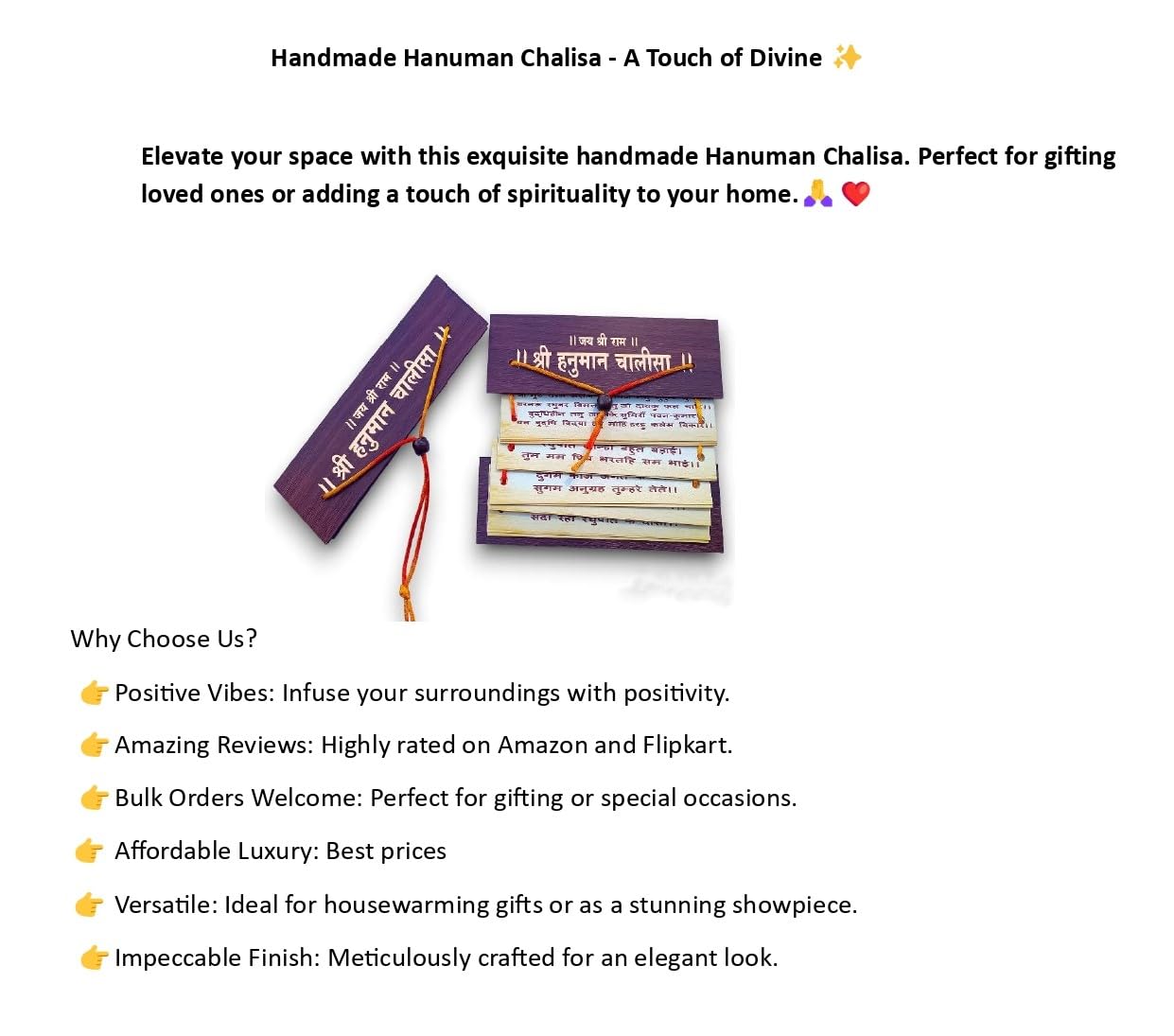 Hanuman Chalisa I Pocket Hanuman Chalisa I Handmade decore Wooden Hanuman Chalisa I Ram ki Bhakti Hanuman Chalisa I Craft and Decor I Hanuman Chalisa Pocket Book
