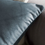 Khooti Velvet Cushion Cover, 30X30 Inches | Dark Grey | Pack of 2 | Solid Plain Soft & Smooth, Decorative Cushion Covers for Living Room, Bedroom, Couches, Chairs, Sofas, Beds & Home Decor