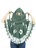Krevaa Stylish Printed Pattern Fancy Scarf With Sun Protection Cover Face Cotton Mask for Women's and Girls.Tie-Dye Scarf for Women, Maroon and White, Hijab Style (PISTA)