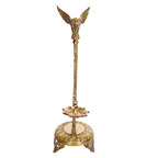 ARTVARKO Brass Parrot Hanging Diya 24 Inch | Peacock Design Oil Wick Lamp Deepak for Pooja Room, Home Temple, Diwali Decoration & Spiritual Home Décor | Brass Hanging Lamp Gift