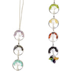 Crystu 7 Chakra Hanging | 7 Chakra Wall Hanging, 7 Chakra Tree of Life | Crystal Hanging Items