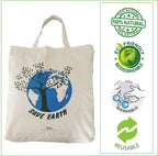 Arka Home Products Cotton Reusable Shopper Bag (Off-White_SBSE04)