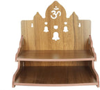 kriyanta Wooden Ganeshji Art Big Temple Son Dev Ghar Mandir for Pooja Home Solid Wood Temple Engineered Wood Home Temple. (Big Tempal Son 365)