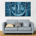 VIBECRAFTS Face Sculpture of Buddha Five Pieces Wall Painting For Home|Office|Living Room|Gift (PTVC5Pcs4_8581)
