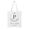 Personalized Name Printed Tote Bag for Women & Girls | Custom Printed Canvas Tote Bag for College, Office, Travel, Birthday Gift & Daily Use
