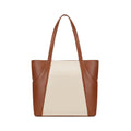 Fastrack Twintone Tote | Beige & Tan Women’S Handbag | Spacious Tote with Zipper Closure & Multiple Utility Pockets | 14 Laptop Compatible