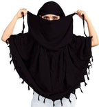 Women Cotton Multi-Purpose Scarf Face Cover | Breathable Sun Protection Wrap | Universal Size| Duppatta | Hijab | Lightweight Neck & Head Scarf for Driving & Outdoor Use