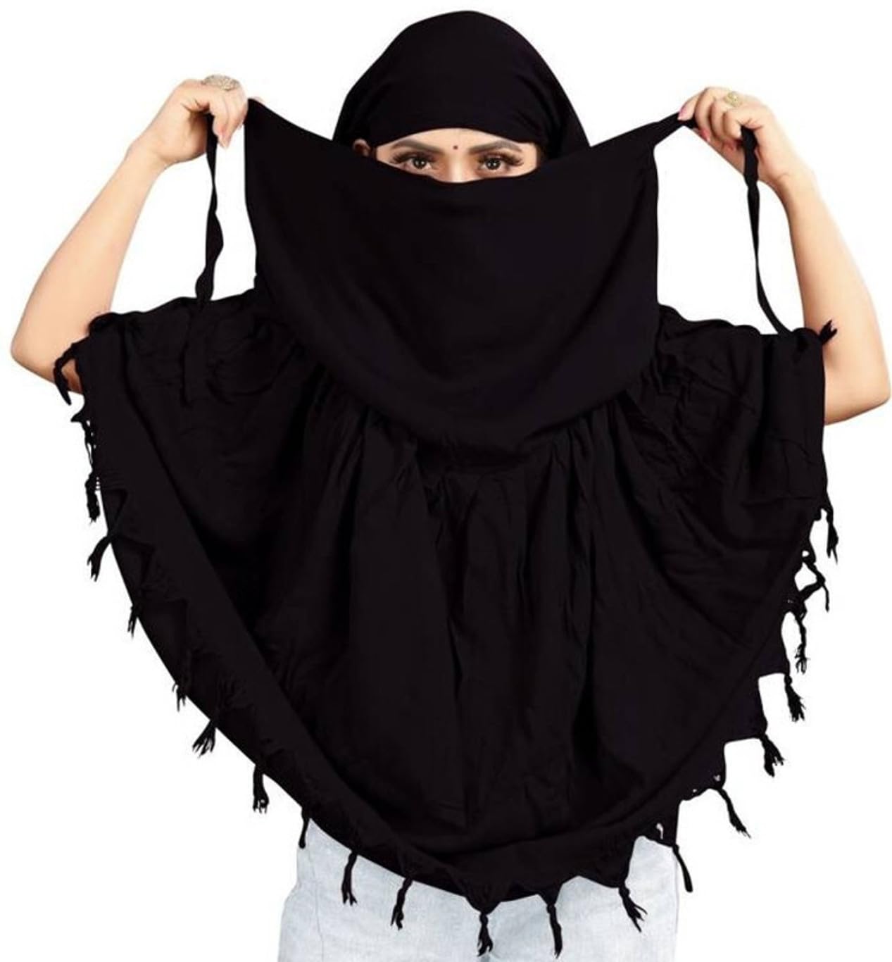 Women Cotton Multi-Purpose Scarf Face Cover | Breathable Sun Protection Wrap | Universal Size| Duppatta | Hijab | Lightweight Neck & Head Scarf for Driving & Outdoor Use