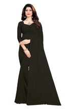 RK FASHIONS Georgette Black Saree for Womens Regular| Farewell| Wedding| Party