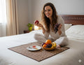 CASA-NEST Bed Server/Food Mat/Bedsheet Protector/Reversible in 3 Layered Heavy Material,Color Coffee SERVER002 Kafalo