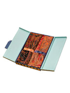Pashmoda His and Her Gift Set of Kaani Shawls With Wooden Gift Box