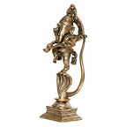 ARTVARKO Brass Dancing Ganesha Statue Ganesh on Shesh Naag Hood Murti Vastu Religious Figurine for Mandir, Living Room, Office Table and Home Decor 10.5 Inch