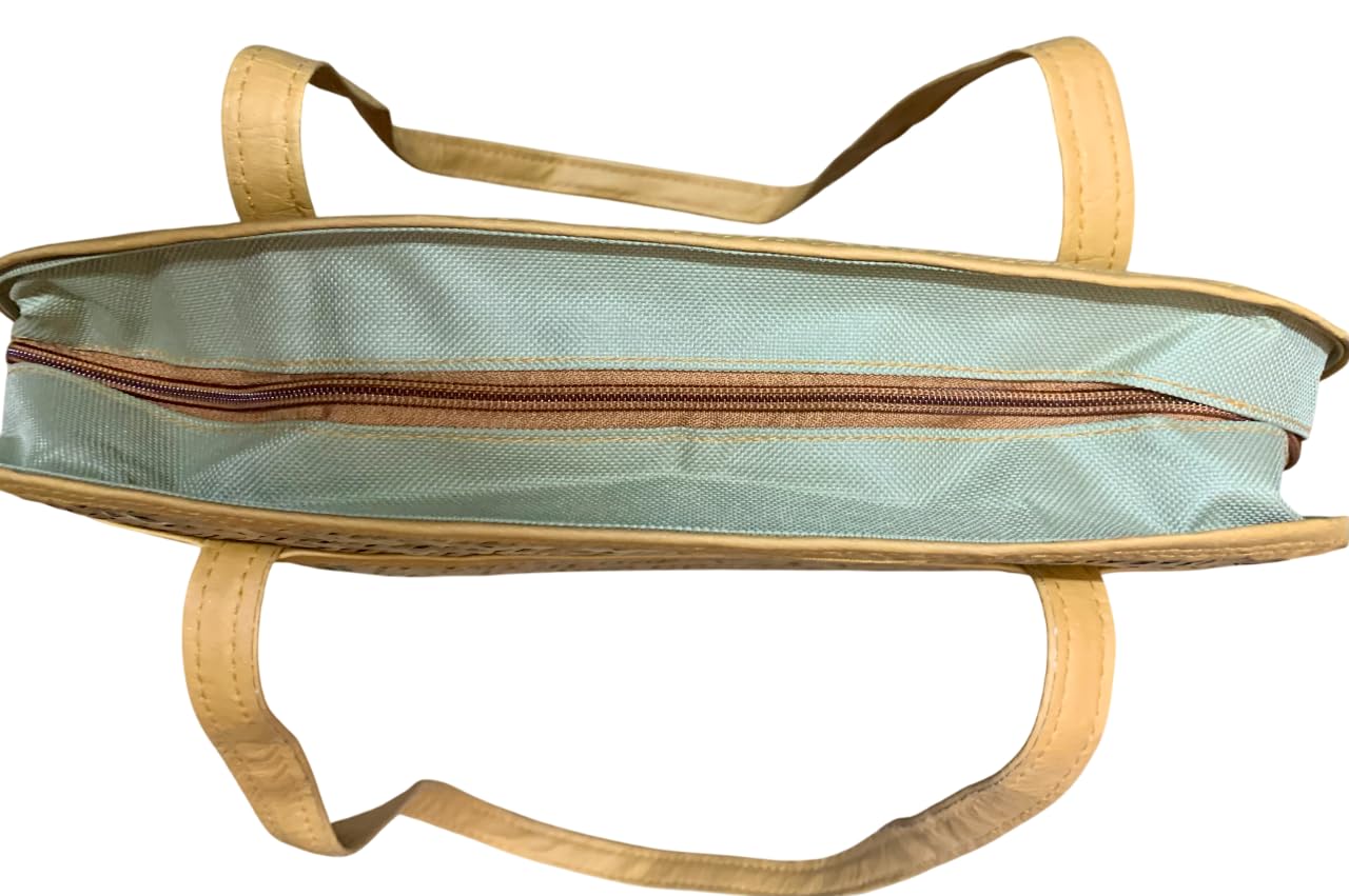 Awesome Assam Handicrafts Collection- Sitalpatti (Cane) Large Size Multipurpose Tote Bag for Women, 29cm W x 36cm H x 8cm Depth (Maximum Expanded)