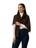Ravaiyaa Women Solid Chiffon Scarves With Lace Border | Women Lightweight Breathable Solid Color Soft Chiffon Long Fashion Scarves Sun-proof Shawls Wrap (Brown)