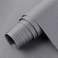 ElastPro (45 cm X 10 m) Silver EVA Food Grade Washable Anti Slip Mat/Sheet for Fridge, Shelf Liner, Table, Kitchen Drawer mat (Diamond Texture, Metallic Grey) Kafalo
