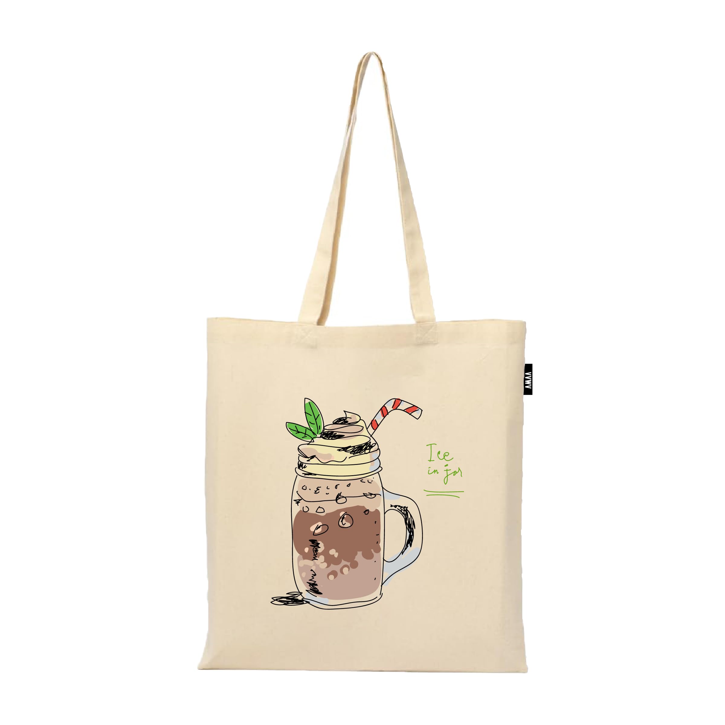 VVWV Printed Tote Bag | 100% Organic Cotton Shopping | Grocery | Tote Bag | Women Office College Grocery,Vegetable Bags Market, Canvas Bag 15kgs Capacity (13 x 15.7 Inch)