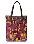 Kalankit Classic Tote Bag For Women | Canvas Printed Totes For Women | Aesthetic Shoulder College Bag For Girls | Vegan Leather Lightweight Everyday Handbag | Gift for Woman | Memory in Disguise
