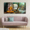 VIBECRAFTS Premium Canvas Wall Painting of Madition Buddha With Frame for Living Room Drawing Room Home|Office|Gift (PTVCH_2204)