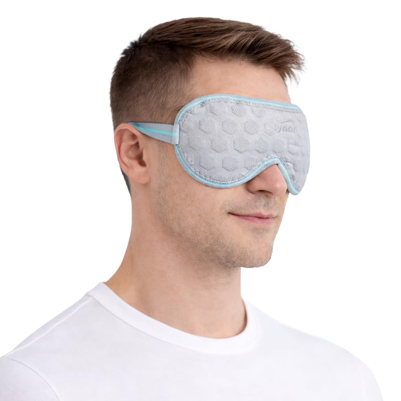 YAKVYA Eye Mask with Ice Pack Sleeping Mask for Travelling, Super Smooth Sleep Mask & Blind Fold, Night Sleeping Eye Mask Slip Eye black Cotton Cover Soft Travel Masks