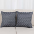 ELORA Grey Stitch Designer Cushion Cover 16x16 Inches – Soft Fabric, Minimalist Look for Elegant Home Décor-Set of 3