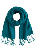 FM Trends Stylish Plain Scarf for Women & Girls | Solid Color Stole, Dupatta, Shawl | Elegant Ladies Accessory (Rama Green, 1.8 meters)