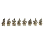 ARTVARKO Brass Ashtalakshmi Laxmi Set of 8 Pcs Ashta Lakshmi Luxmi for Home Office Décor Gift 3 Inch