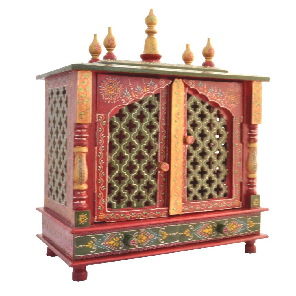 Kamdhenu Art and Craft Wooden Temple/Home Temple/Pooja Mandir/Pooja Mandap/Temple (1)
