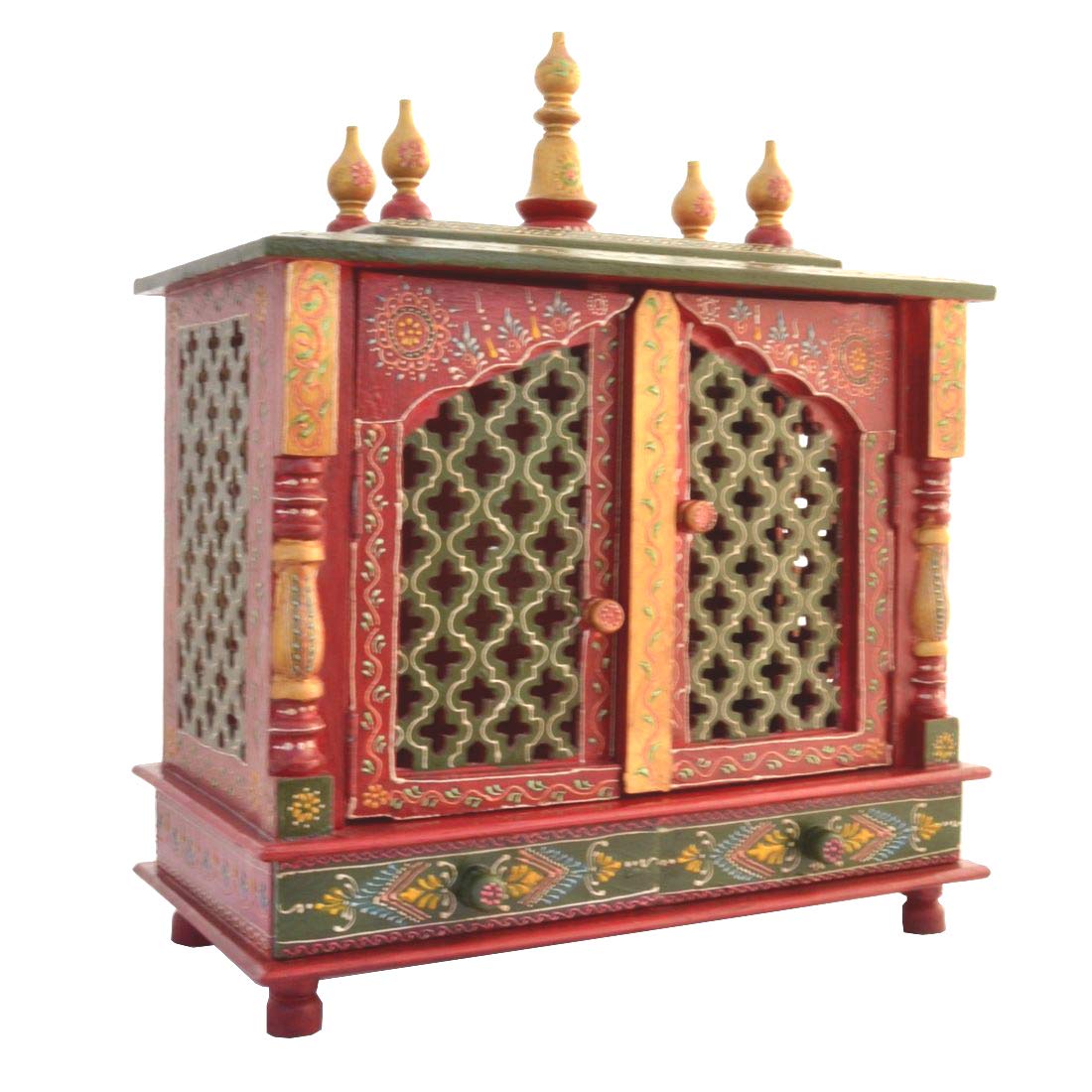 Kamdhenu Art and Craft Wooden Temple/Home Temple/Pooja Mandir/Pooja Mandap/Temple (1)