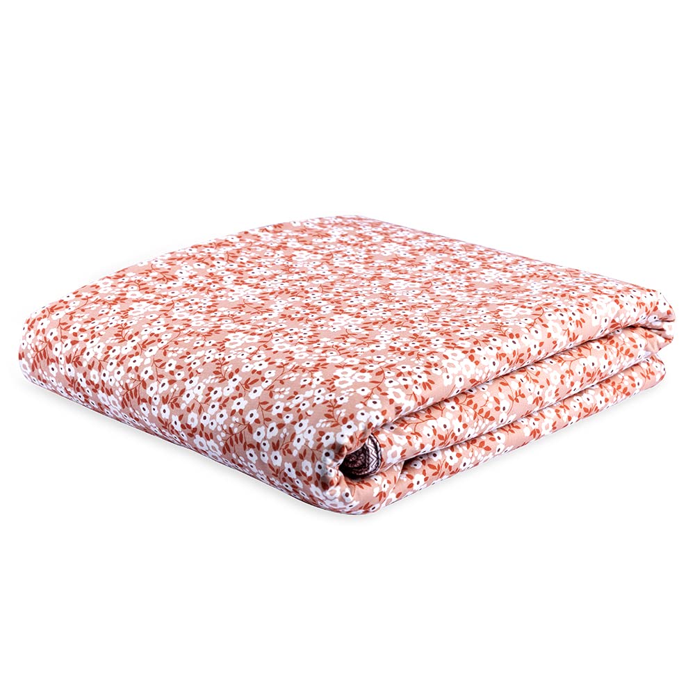 Wakefit Dohar Single Bed | 100% Cotton Blanket for Single Size Bed, Quilt | 110 GSM | Reverisible AC Blanket | 90x56 Inches - Sili Brown Kafalo