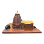 DevaDarshan Kedarnath Temple Miniature Model Set with Shivling, Nandi & Bhimshila | Spiritual Home Decor Showpiece | Hindu Temple Replica | Religious Gift for Puja Room, Mandir & Office Decor
