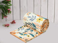 A Brand New - Umi Super Soft Brushed Microfiber Cotton 3 Layer Breathable Single Dohar 57X87(Inches) 144X220(CM) Flannel Dohar Throws for Bed Kafalo