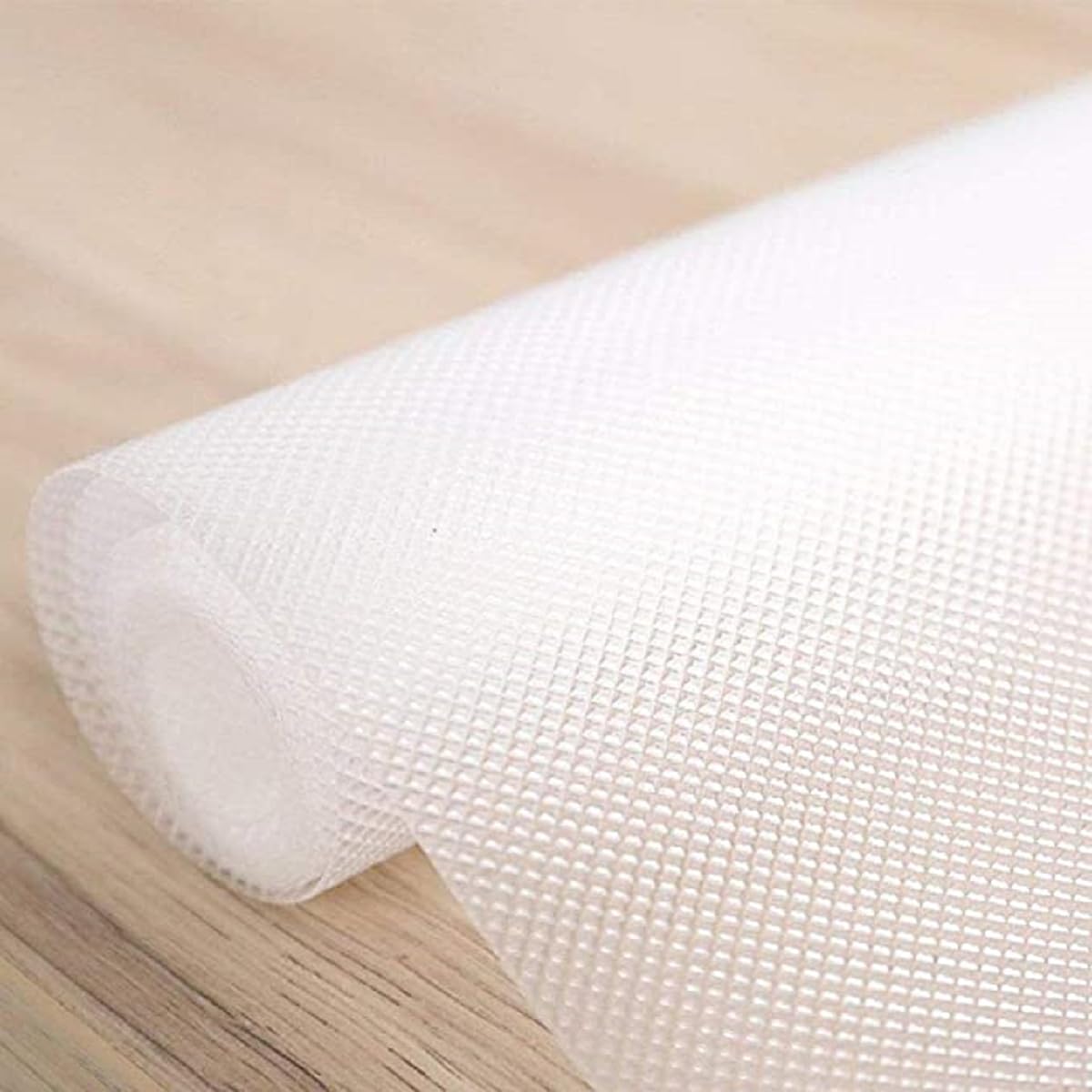 ElastPro (45 cm X 5 m) Clear EVA Food Grade Washable Anti Slip Mat/Sheet for Fridge, Shelf Liner, Table, Kitchen Drawer mat (Diamond Texture, Clear) Kafalo