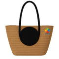 DYARCHY Cotton Rope Woven Tote Bag, Large (MULTI) ZIPPER BAG (COLOR 34)