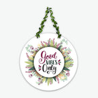 Artvibes Good Vibes Only Decorative Wall Hanging Wooden Art | Quotes Decor Item | Wall Illustrations | Office Wall Decoration Items | Wall Art Print | Inspirational quotes | Gift Items (WH_8211N)