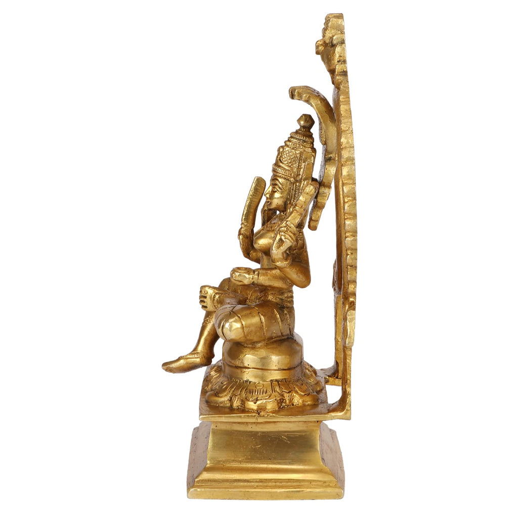 ARTVARKO Brass Mariamma Durga Mariamman Devi Mariaai Maariamma Amman Idol Height 7 Inch.