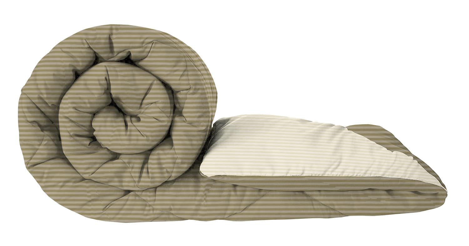 A Brand New - Umi AC Comforter Double Bed | AC Blanket Double Bed | 220 GSM Ultra Super Soft Microfiber Reversible Lightweight All-Weather Bed Comforter/Duvet/Quilt (90X86 Inche, Beige & Mustard) Kafalo