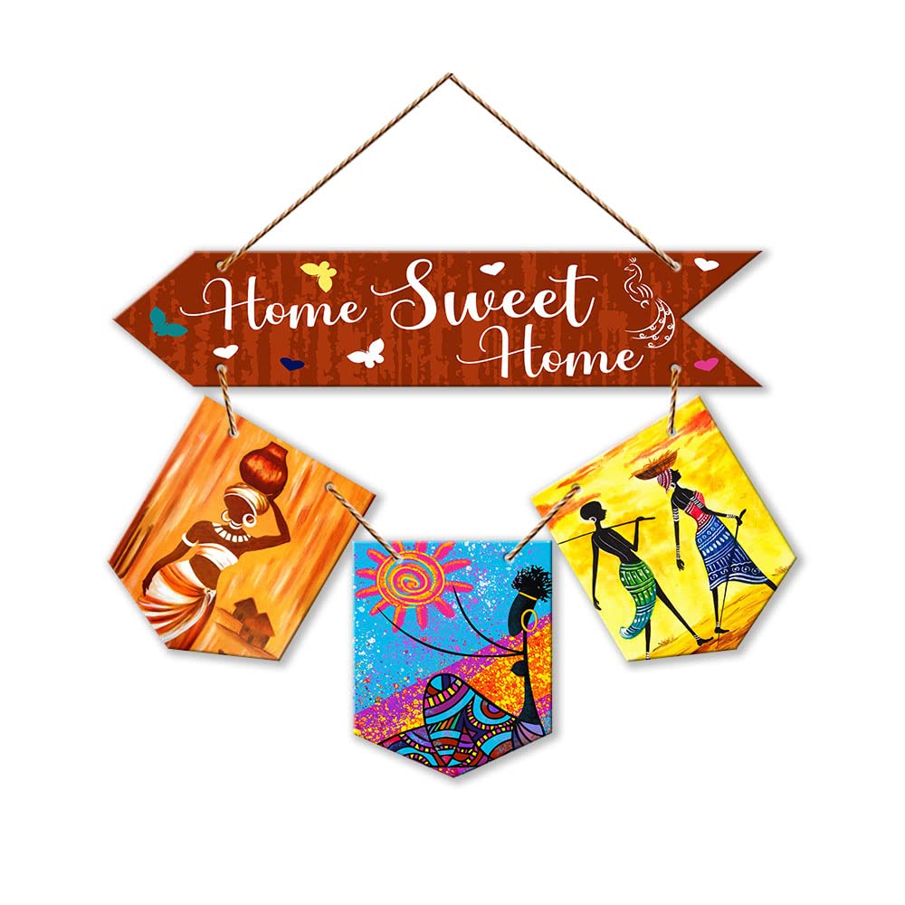 Artvibes Wall Hanging Home Decorative Wall Art for Living room | Bedroom | Gifts | Wall Hanger for Decoration | Modern Decor | Artwork | Wall Sculpture | Signs & PlaquesArt Print (WH_6413NR)
