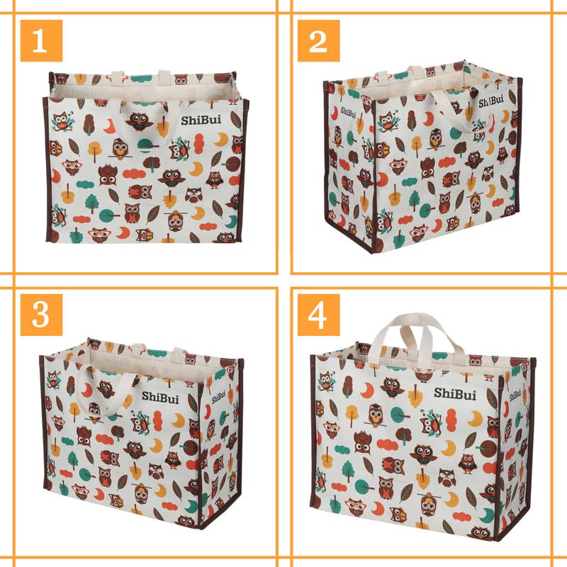 SHIBUI Big Heavy Duty Large Eco Waterproof Cotton Canvas Cloth Grocery Shopping Bag for Men Ladies Vegetable Milk Fruits with Hand Carry Handle Lunch Box Jhola Tote Bags (6, Multi-Color)